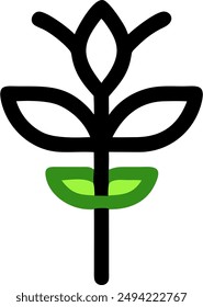 icon design of a plant