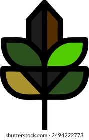 icon design of a plant