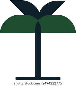 icon design of a plant