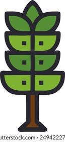 icon design of a plant