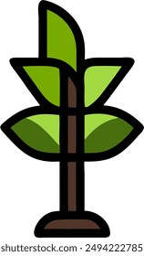 icon design of a plant