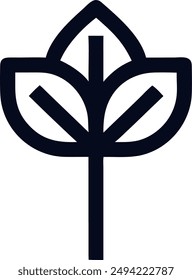 icon design of a plant