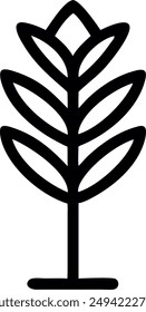 icon design of a plant