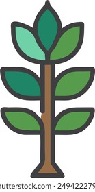 icon design of a plant