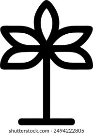 icon design of a plant