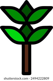 icon design of a plant