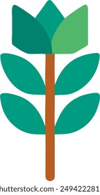 icon design of a plant