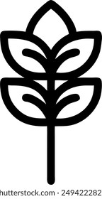 icon design of a plant