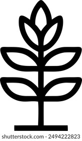 icon design of a plant