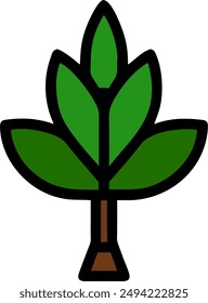 icon design of a plant