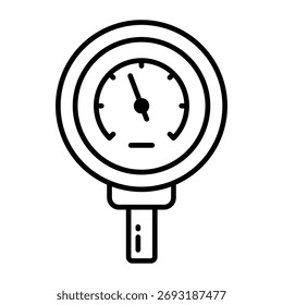 An icon design of pressure meter 