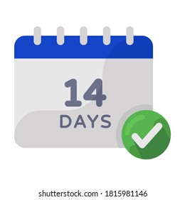 An icon design of quarantine schedule 