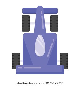 Un diseño de icono del coche de carreras 