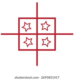 Design de ícone com cor vermelha