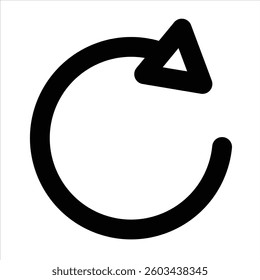 icon design with refresh symbol, and with flat style, suitable for business tools or editing symbols
