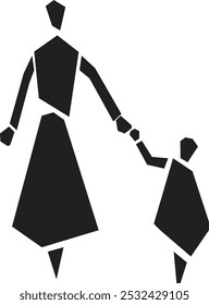 icon design regulation sign be careful when carrying a child black color