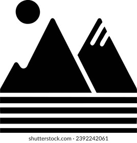 Icon design related to mountain symbols