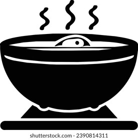 Icon design representing hot soup food.