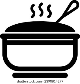 Icon design represents a pot of food.