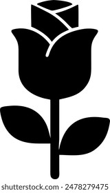 Icon-Design einer Rose
