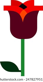 Icon design of a rose