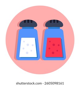 An icon design of salt pots