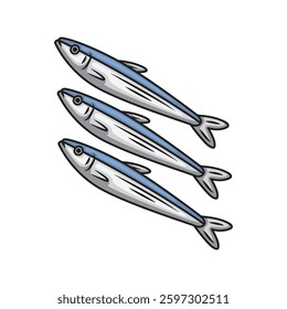 Icon design sardine. Vector design