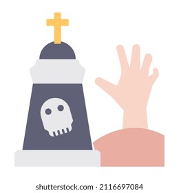 An icon design of scary hand 

