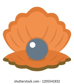
Icon design of a seashell pearl

