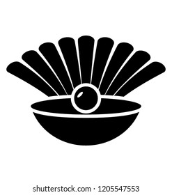 
Icon design of seashell pearl
