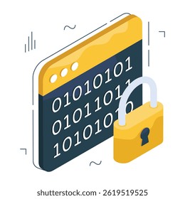 An icon design of secure binary code