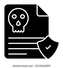 An icon design of secure file