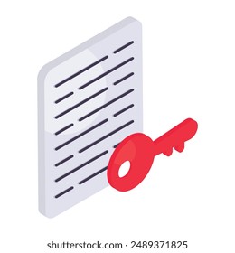 Ein Icon-Design der sicheren Datei isoliert auf weißem Hintergrund