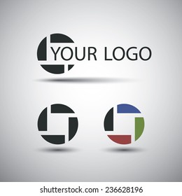 Icon Design Set with Different Colors