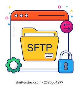 An icon design of sftp

