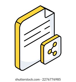 An icon design of share file 