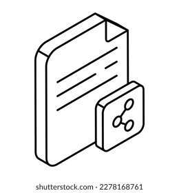 An icon design of share file 