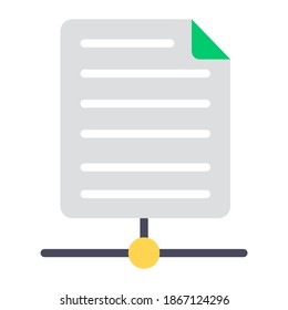 
An icon design of shared file in flat style 
