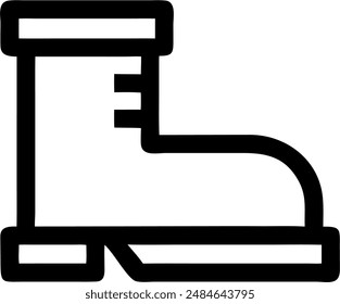 diseño del icono de un zapato 