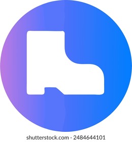 diseño del icono de un zapato 