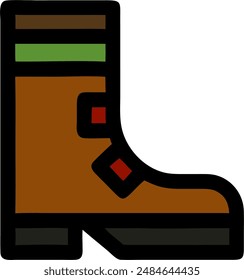 diseño del icono de un zapato 
