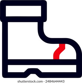 diseño del icono de un zapato 