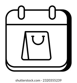 Ein Symbol für den Einkaufsplan