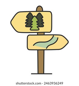 An icon design of signboard

