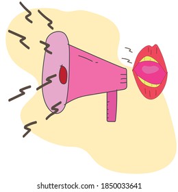 Icon design, simple speaker image,sound.