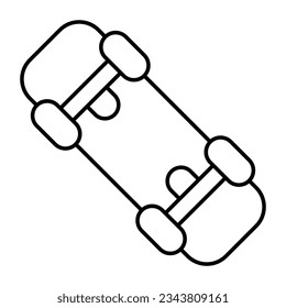 An icon design of skateboard