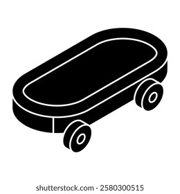 An icon design of skateboard