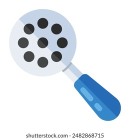 An icon design of slotted spoon