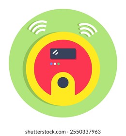 Um design de ícone do smart vácuo