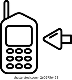Icon design with sms mobile phone, and flat style, suitable for business or editing symbols
